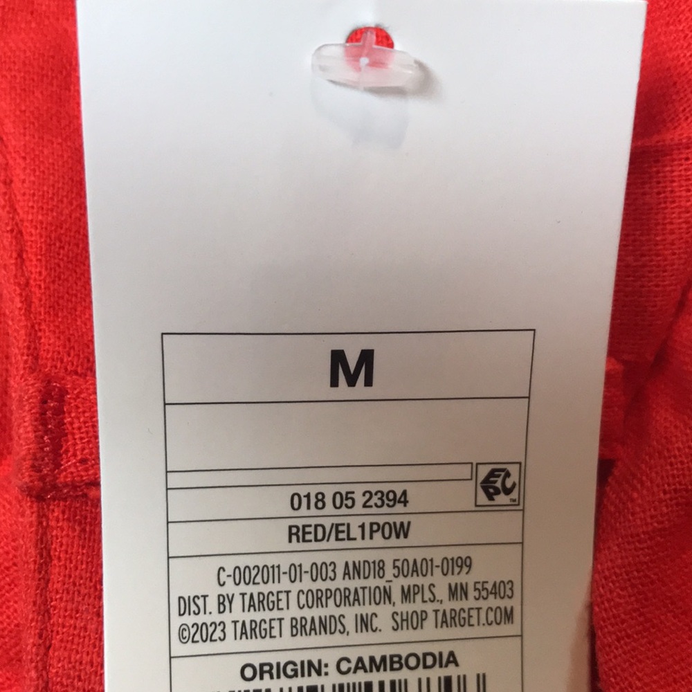 A New Day Linen Blend Red Pleated Woman’s MIDI Skirt | NWT - Picture 9 of 10
